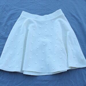 🐭Disney Collection by Lauren Conrad Small ivory flared skirt textured Mickey